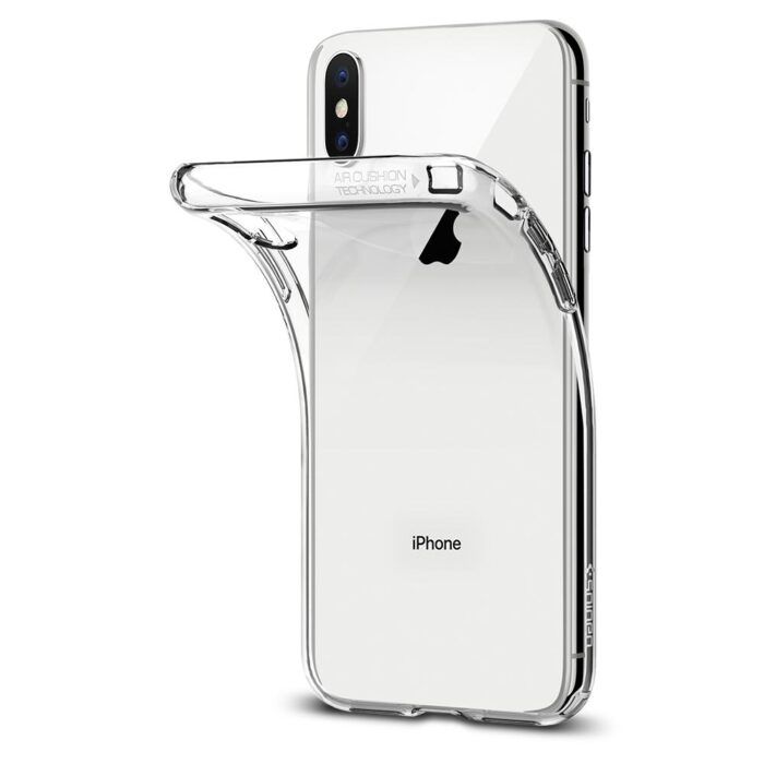 Husa iPhone X XS Liquid Crystal Spigen Clear 4