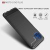 Husa pentru Motorola Moto G 5G Plus aspect metal slefuit negru 4