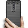 Husa pentru OnePlus 8 aspect metal slefuit negru 4