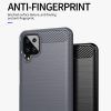 Husa pentru Samsung Galaxy A12 M12 aspect metal slefuit negru 4