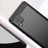 Husa pentru Samsung Galaxy A42 5G aspect metal slefuit negru 4
