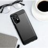 Husa pentru Samsung Galaxy A53 5G aspect metal slefuit negru 3