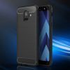 Husa pentru Samsung Galaxy A6 2018 aspect metal slefuit negru 3