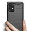 Husa pentru Samsung Galaxy S10 Lite aspect metal slefuit negru 3