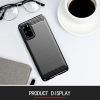 Husa pentru Samsung Galaxy S20 Plus aspect metal slefuit negru 3
