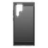 Husa pentru Samsung Galaxy S22 Ultra aspect metal slefuit negru 3