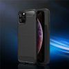 Husa pentru iPhone 11 Pro Max aspect metal slefuit negru 3