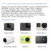 Kit accesorii GoPro Sony Action Camera Xiaomi Yi 14in1 CAL29 Negru 3