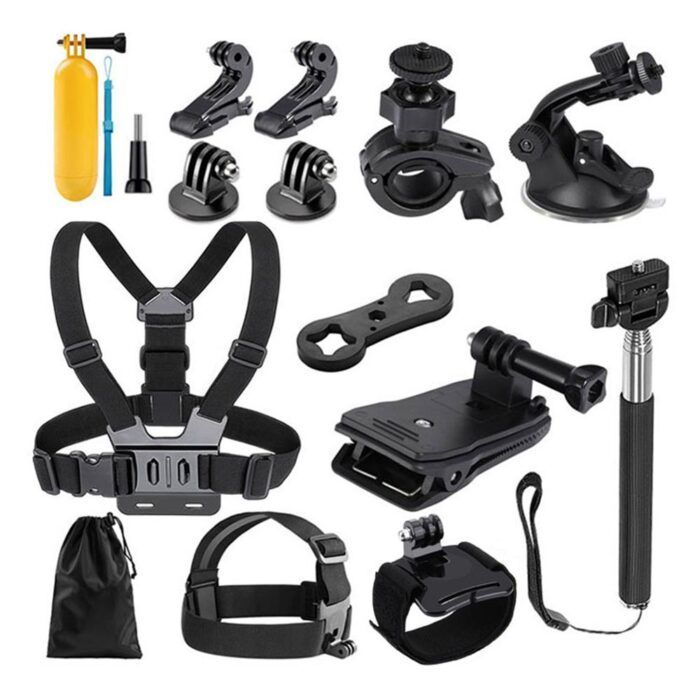 Kit accesorii GoPro / Sony Action Camera / Xiaomi Yi 14in1