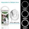 Lampa circulara selfie Ring LED Light pentru telefon Alb 1