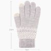 Manusi Touchscreen de lana dama Knitting ST0003 Gri 4