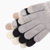 Manusi Touchscreen de lana dama Knitting ST0003 Negru 4