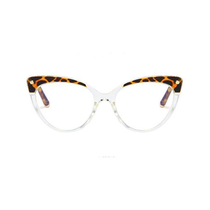 (F93308) - Clear / Leopard