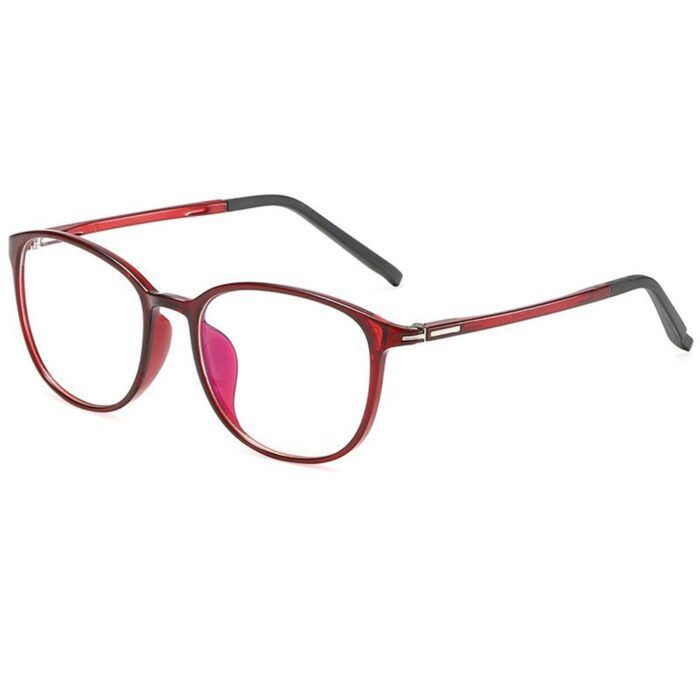 Ochelari calculator unisex protectie lumina albastra F2822 Wine Red 3