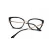 Ochelari cat eyes pentru dama antireflex cu lentile protectie calculator fara dioptrii negru roz 4