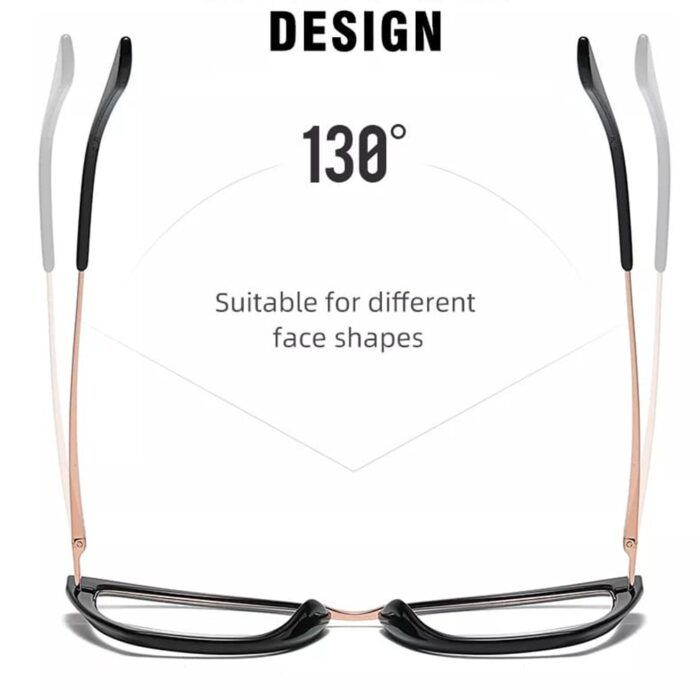 Ochelari cat eyes pentru dama antireflex cu lentile protectie calculator fara dioptrii roz 4