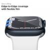 Pachet 3x Folie Apple Watch 7 45mm Neo Flex Spigen Clear 2