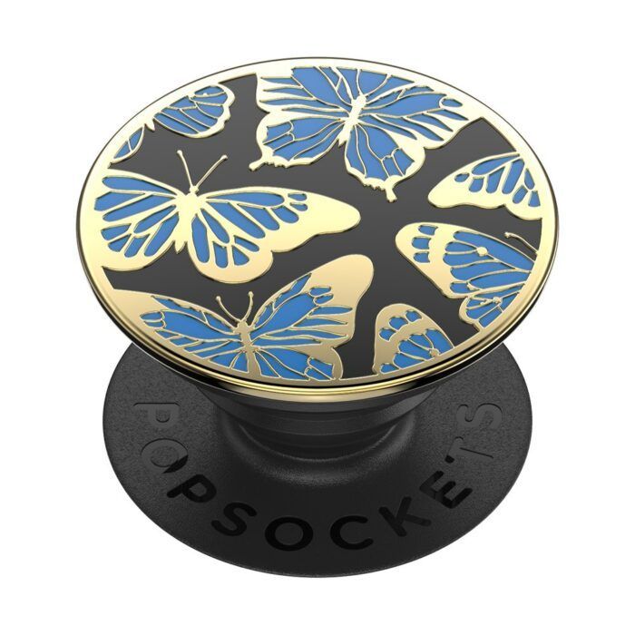 Suport universal pentru telefon si tableta PopSockets - PopGrip Enamel Mariposa