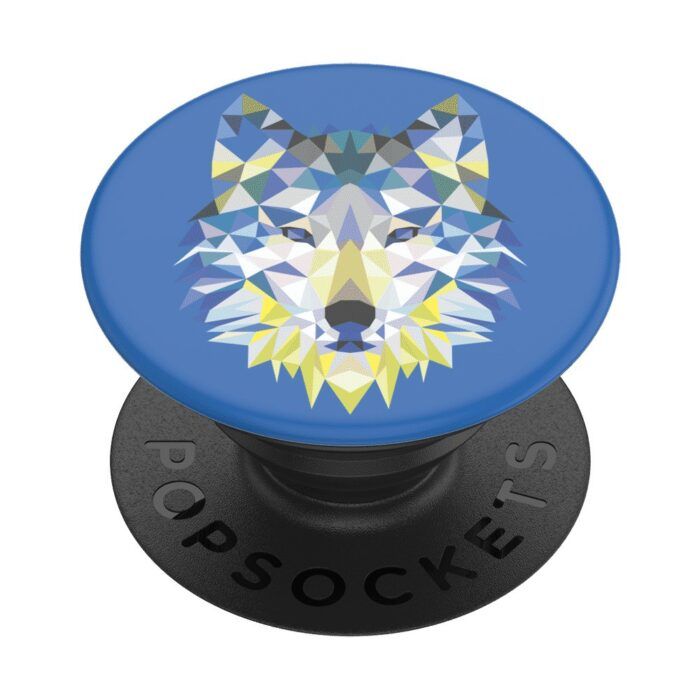 Suport universal pentru telefon si tableta PopSockets - PopGrip Geo Wolf