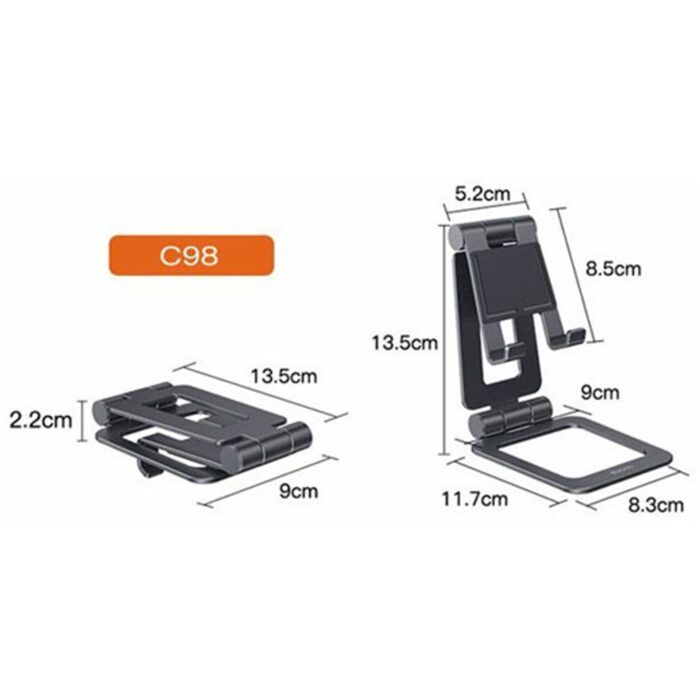 Suport Birou Pliabil pentru Telefon Tableta max 12.9 Yesido C98 Negru 3