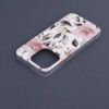 Husa compatibila cu Apple iPhone 14 Pro Atlantic Marble alb floral 4