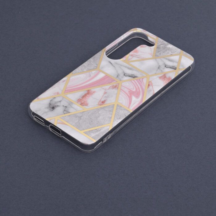 Husa compatibila cu Samsung Galaxy S23 Atlantic Marble roz 4