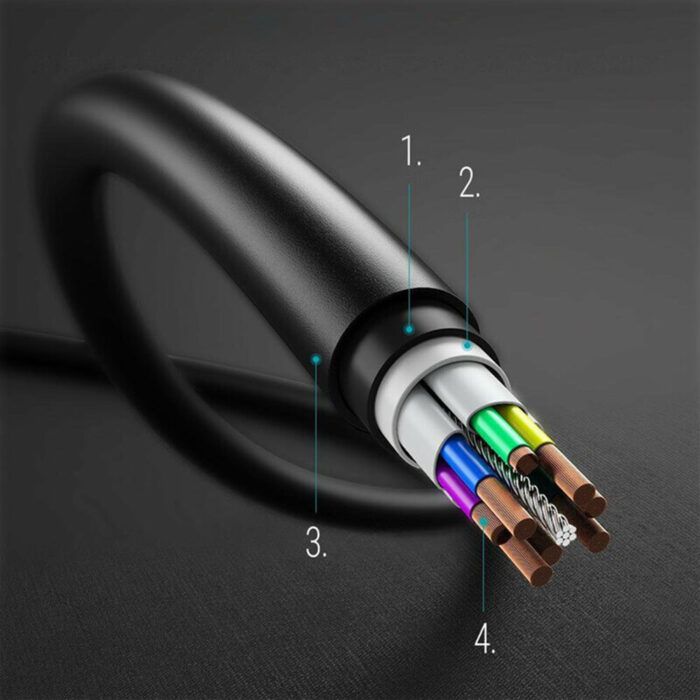 Cablu de Date USB C la Type C Super Fast Charging 5A 1m Samsung EP DN975BBEGWW Negru 3