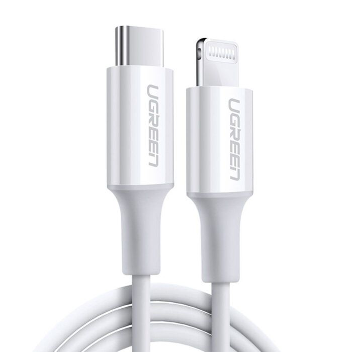 Cablu de date / incarcare Rubber Shell (60749) USB-C la lightning (IP) de 2m