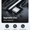 Cablu de date incarcare Zinc Alloy Shell 70415 USB la USB C de 2m 3A Ugreen negru 4