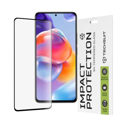 Folie Sticla Securizata pentru Xiaomi Redmi Note 11 Pro+ 5G Atlantic 111D cu margine neagra