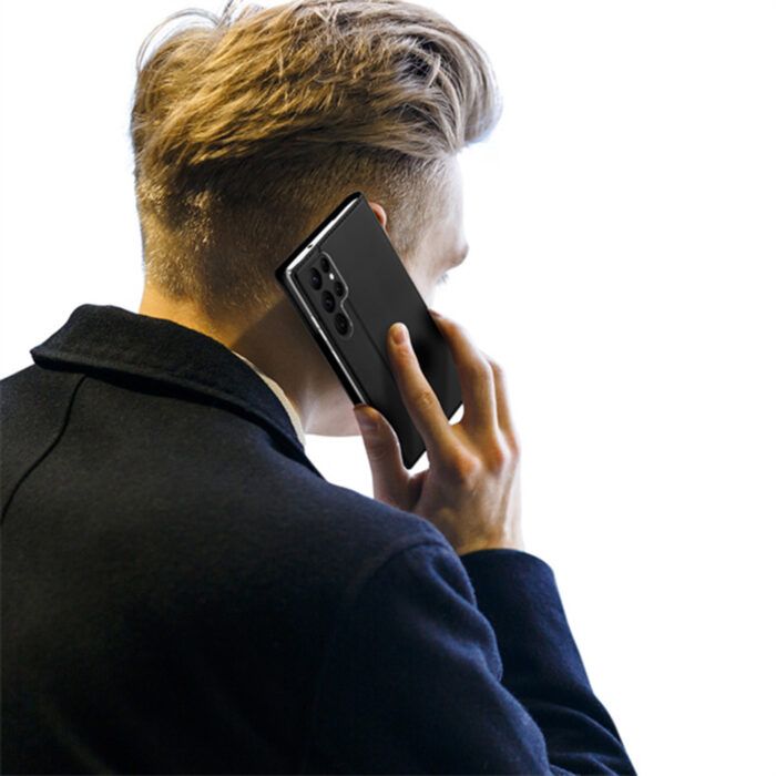Husa Samsung Galaxy S23 Ultra tip carte Skin Pro Dux Ducis Negru 3