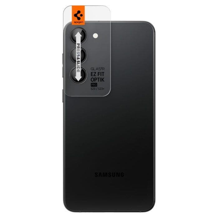 Pachet 2x Folie camera Samsung Galaxy S23 S23 Plus GLAS.TR Ez Fit Negru 2