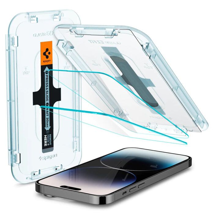 [Pachet 2x] Folie iPhone 14 Pro GLAS.TR Ez-Fit 9H - Clear