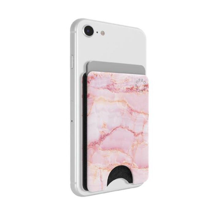 Portofel telefonPopSockets PopWallet Pink Marble 3