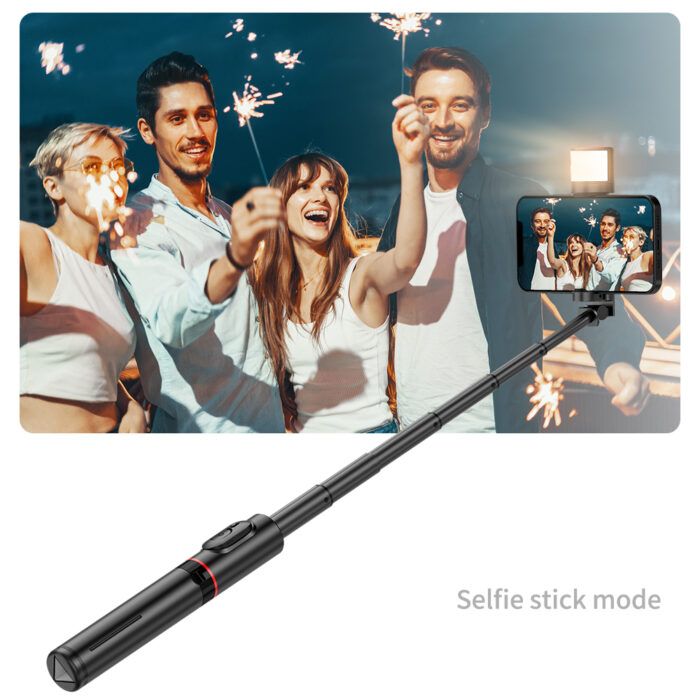 Selfie stick tip trepied cu telecomanda Bluetooth Atlantic Q12S Negru 3