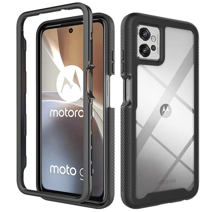 Set Husa si Folie Atlantic 360 Pro pentru Motorola Moto G32