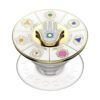 Suport universal pentru telefon si tableta PopSockets - PopGrip Enamel Spinner Chakras - Clear