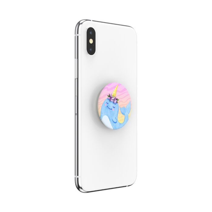 Suport universal pentru telefon si tableta PopSockets PopGrip Narwhal Princess 3