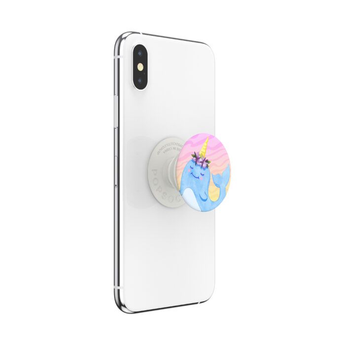 Suport universal pentru telefon si tableta PopSockets PopGrip Narwhal Princess 4