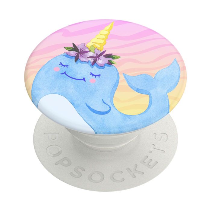 Suport universal pentru telefon si tableta PopSockets - PopGrip Narwhal Princess