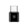 Adaptor OTG Micro USB la Type C 2.4A Baseus CAMOTG 01 Black 1