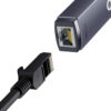 Adaptor USB C la RJ45 LAN Port 100Mbps Baseus Lite Series WKQX000213 Gray 4