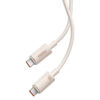 Cablu Type C la USB C Super Fast Charge 100W 480Mbps 2m Baseus Habitat Series P10360202421 01 Wheat Pink 2