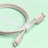 Cablu USB la Type C Fast Charging 100W 480Mbps 1m Baseus Habitat Series P10360203421 00 Wheat Pink 1