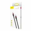 Cablu de Date Type C la Type C 3A 1m Baseus Cafule CATKLF G91 Red Black 6