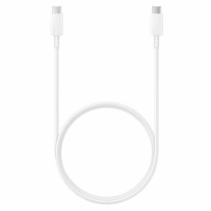 Cablu de Date USB C to Type C Super Fast Charging 5A 1m Samsung EP DN975BWEGWW White Blister Packing 1