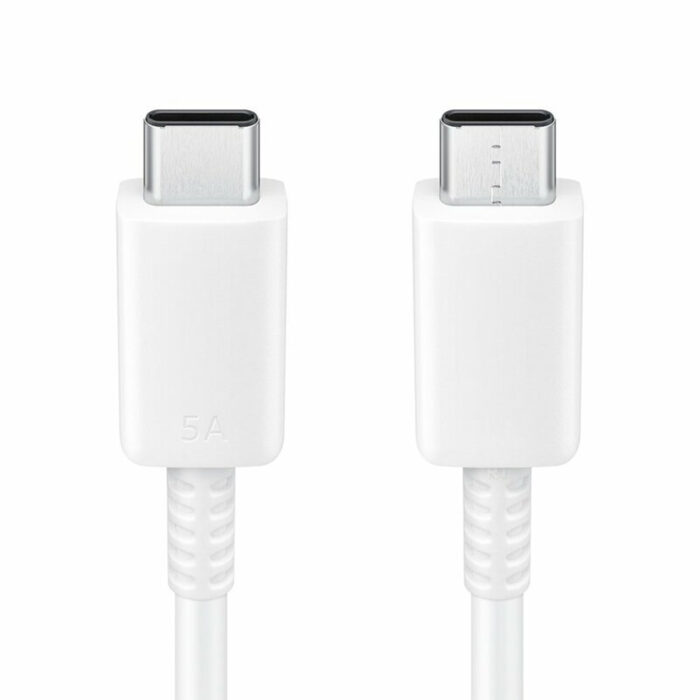 Cablu de Date USB C to Type C Super Fast Charging 5A 1m Samsung EP DN975BWEGWW White Blister Packing 2