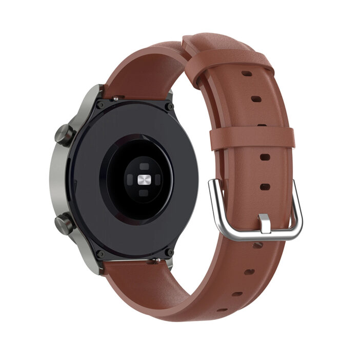 Curea pentru Huawei Watch GT 2 46mmGT 2 ProGT 3 Pro 46mmUltimate Xiaomi Watch S1 Techsuit Watchband W007PU Brown 1
