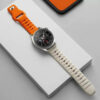 Curea pentru Huawei Watch GT 2 46mmGT 2 ProGT 3 Pro 46mmUltimate Xiaomi Watch S1 Techsuit Watchband W050 Orange Beige 4