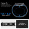 Curea pentru Samsung Galaxy Watch6 Classic 47mm Spigen Modern Fit Black 5